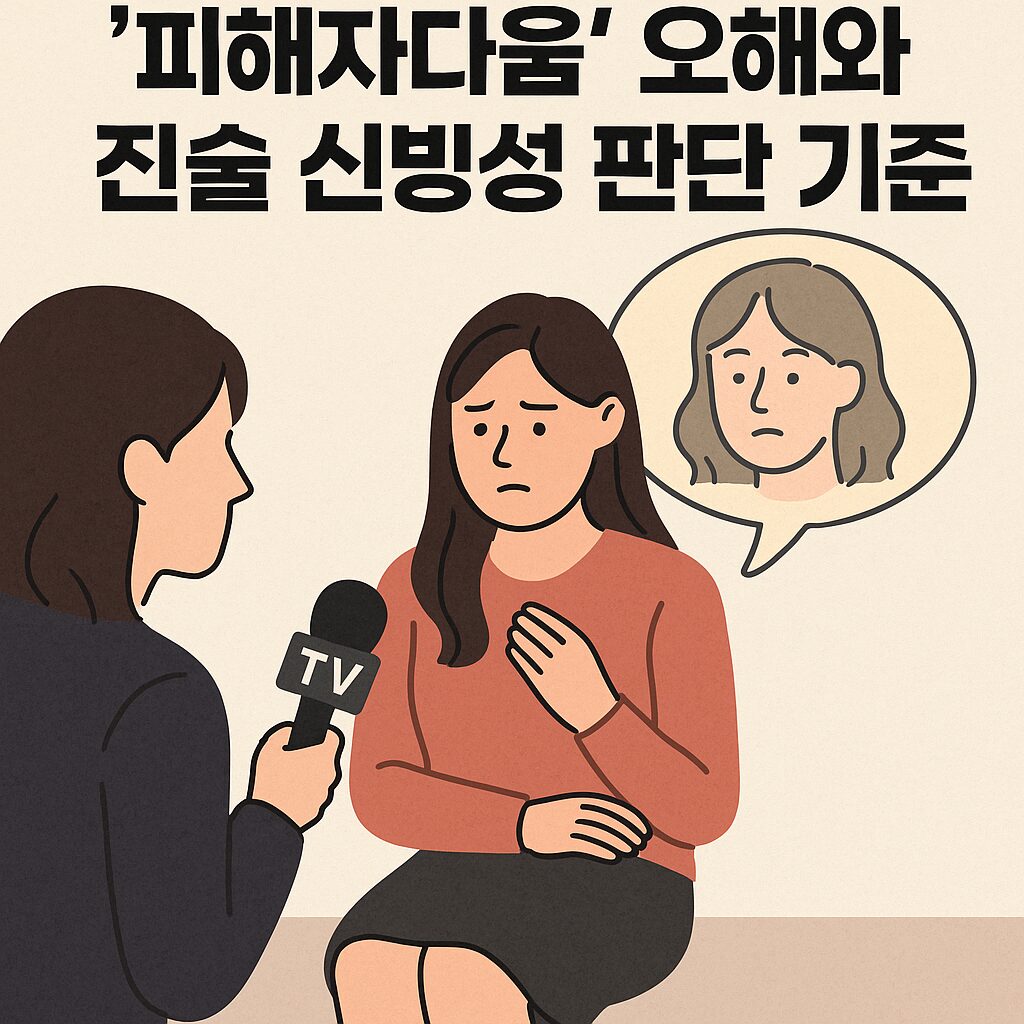 성폭력 사건의 '피해자다움' 오해와 진술 신빙성 판단 기준