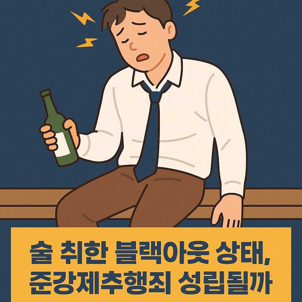 술 취한 블랙아웃 상태, 준강제추행죄 성립될까 대법원 판례 해석”