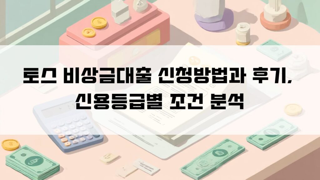 토스 비상금대출 신청방법과 후기